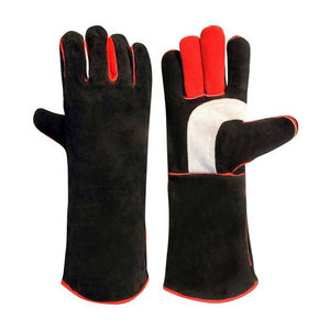 Meilleures ventes Gants de soudage de sécurité en cuir de vachette résistant à la chaleur Prix de gros Gants de travail antidérapants pour soudeurs - Product Image 1