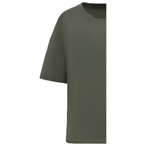 Camiseta Larga de Manga Corta con Cuello Redondo y Bordado para Mujer, Talla Grande, 100% Algodón Orgánico, 220g, Transpirable, Ecológica, Informal - Product Image 6