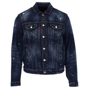 Veste en jean pour homme, style élégant, hiver 2024, denim délavé, 100% coton, coupe régulière, manches longues - Product Image 5