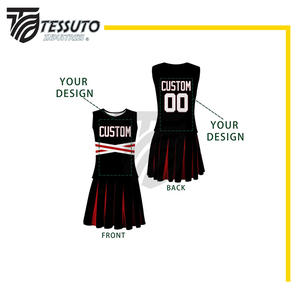 El mejor precio Uniforme de animadora sin mangas Venta caliente Sublimación Uniformes profesionales Diseño de buena calidad Uniforme de animadora - Product Image 4