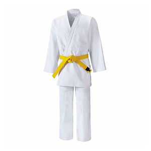 Uniforme de Karate de Judo blanco de alta calidad para adultos Cómodo acanalado BJJ Taekwondo Jiu Jitsu GIs Ropa de artes marciales personalizada - Product Image 1