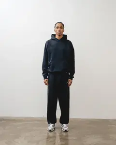 Sudadera con capucha y cremallera para hombre, holgada, transpirable, bordada, personalizada y económica, para ropa urbana de invierno - Product Image 4