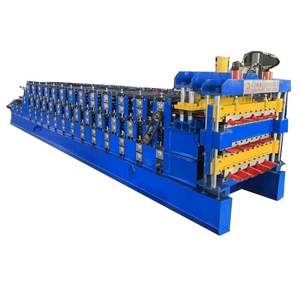 Máquina formadora de tejas de acero galvanizado de color de doble capa, máquina formadora de Tejas, máquina cortadora para rollo de techo de bobina de acero - Product Image 1