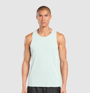 Ropa activa Camiseta sin mangas de fitness cómoda para hombre Color sólido Entrenamiento transpirable Ropa de verano de secado rápido Camiseta sin mangas para hombre - Product Image 6