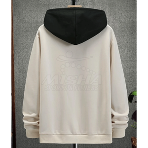 Sweat à capuche pour homme en coton 100% - Pull d'hiver uni - Polaire personnalisé - Haute qualité - Vente en gros - Product Image 2