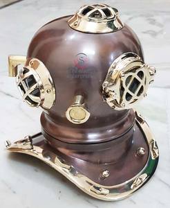 Collectible Marine Brass & Copper Finish Divers Diving Helmet Nautical Deep Sea Scuba Metal Made Marine Diving Helmet - Product Image 2