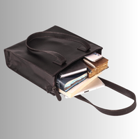 Sac fourre-tout en cuir véritable de qualité supérieure pour femmes, élégant, durable, spacieux, résistant à l'eau, avec fermeture éclair, pour le bureau, les voyages et le quotidien