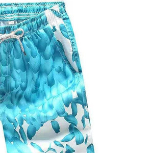 Shorts de Playa para Hombre, Secado Rápido, Cintura con Cordón, Casuales, para Natación, Corte Medio, Poliéster/Algodón, 140g - Product Image 5