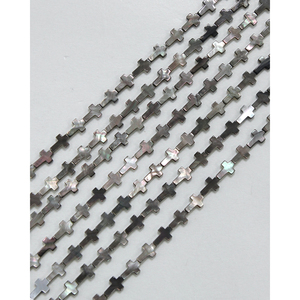 Cuentas Sueltas de Concha Entrelazadas para la Elaboración de Joyería - Product Image 2