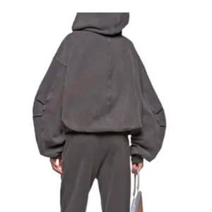 Sweat à capuche zippé personnalisé de haute qualité, effet délavé, pour homme, en polyester/coton, respirant, séchage rapide, mode décontractée hiver - Product Image 3