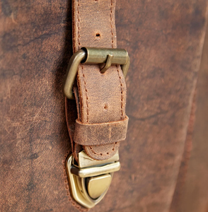 Personalized Leather Laptop Messenger <b>Briefcase</b> Men, Monogram Cross Body Computer Sling Gifts for Him Leather <b>Briefcase</b> Man - Product Image 3