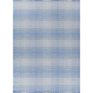 Alfombra a Rayas de Lana Tejida a Mano Tesoro Blue, Alfombra Rectangular Clásica de Gran Tamaño para Sala de Estar, para Uso Doméstico PHWL-272 - Product Image 1