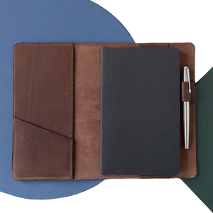 Custom Made Low MOQ OEM Servicio Diseño clásico Cubierta de cuero para cuaderno Cantidad a granel en stock Cubiertas de cuero para cuaderno - Product Image 6