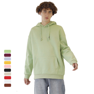 Nouveau 2025 OEM vente en gros 350gsm respirant coton polaire sweats à capuche personnalisé unisexe sweat à capuche goutte épaule surdimensionné à capuche - Product Image 2