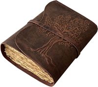 Árbol DE LA VIDA celta, diario en relieve de cuero Vintage con borde cubierto, libros de bocetos de papel de algodón hechos a mano, cuaderno de caligrafía