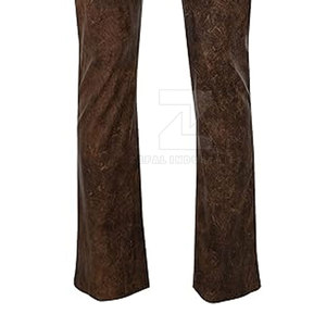Pantalons en cuir pour hommes, fabriqués au Pakistan, meilleur prix, dernier design 2025, haute qualité, respirant, léger, décontracté, foncé, plat - Product Image 6