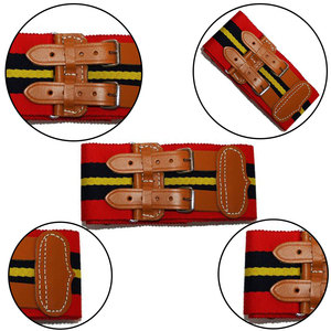 Ceinture de sangle personnalisée à scellage à chaud avec boucle ceinture stable royale Gurkha personnalisée sangles en cuir - Product Image 2