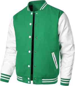 Chaqueta Americana de Lujo Personalizada, Estilo Retro, Cortavientos Informal, Chaqueta Universitaria, Chaqueta Varsity de Malla con Letras Personalizadas para Hombre - Product Image 1
