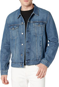 Veste en jean pour homme, vêtements décontractés, vente en gros OEM, veste en jean en coton de haute qualité pour homme, veste en denim personnalisée pour homme à vendre - Product Image 5