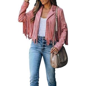 Hot Selling Cheap Price Latest Fashion Western <b>Ladies</b> <b>Jackets</b> Breathable <b>Lightweight</b> Leather <b>Jacket</b> In Wholesale - Product Image 3