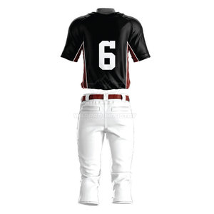 Nouvel ensemble uniforme de baseball respirant avec maillot et pantalon sur mesure, et logo, nom et numéro pour les jeunes - Product Image 2