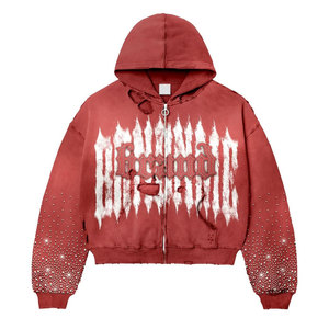 Traje de moda Hombro caído Secado rápido Color sólido Tamaño adulto Sudadera con capucha Ropa al aire libre Manga larga Logotipo de marca 100% Algodón Invierno - Product Image 6