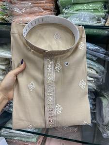 Seda de rayón de diseñador con bordado de lentejuelas Kurta Pijama exportador mundial y proveedor de Surat a la tarifa más baja - Product Image 4