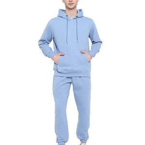 Chándal Deportivo de Invierno Personalizado de Alta Calidad para Hombre, 100% Algodón, Transpirable, Resistente al Viento, para Gimnasio, Trotar, Entrenamiento, Color Sólido, Talla Grande - Product Image 1