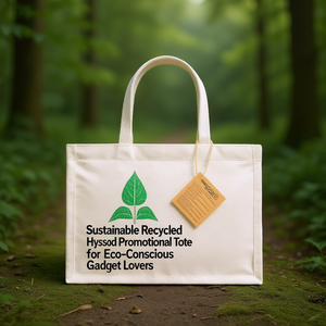 Borsa Promozionale Sostenibile in Hyssop Riciclato per Amanti degli Eco-Gadget - Product Image 3