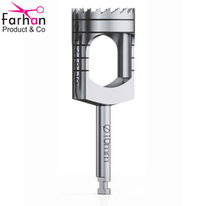 Taladros de trefina, herramientas de cirugía de implantes dentales de 10mm, instrumento de acero inoxidable, marcas de profundidad, CE quirúrgico de alta calidad - Product Image 1