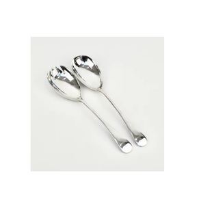 Grossiste Couvre-chef en métal en acier inoxydable Poignée en métal argenté pour la vaisselle de mariage Ensemble de couverts en miroir - Product Image 4