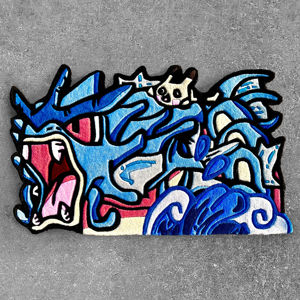 Alfombra de área de dibujos animados personalizada hecha a mano, Alfombra de lana alta, personajes con mechones, diseño de troquelado Irregular para sala de estar, precio razonable - Product Image 1