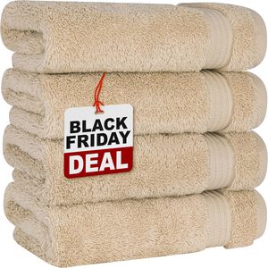 Cotton Paradise <b>Hand</b> <b>Towels</b> for <b>Bathroom</b>, 100% Cotton Turkish 4 Piece <b>Hand</b> <b>Towel</b> Set, Soft Absorbent Face <b>Towels</b> - Product Image 3