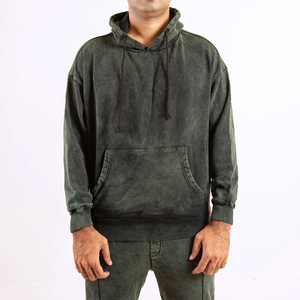 Survêtement d'hiver à capuche pour hommes, 100% coton, léger, respirant, séchage rapide, impression de logo personnalisée, meilleure vente - Product Image 2