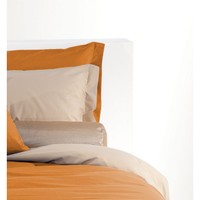 Fabriqué en Italie, 100% coton, 400TC, ensemble de housse de couette en percale de haute qualité (140x200cm + 2x50x80cm taies d'oreiller), durable, toutes saisons