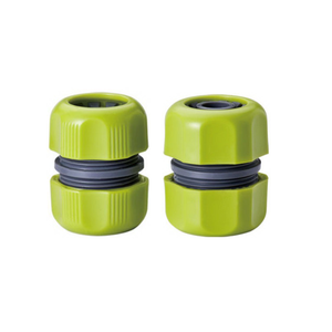 PECKER PC-20400 01 Raccord de tuyau en plastique PP 3/4'' avec arrêt, installation facile, réparation de tuyau pour jardin, fabriqué à Taïwan - Product Image 1