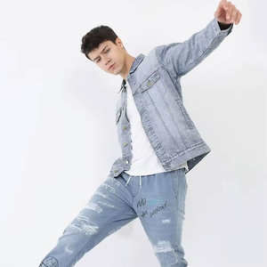 <b>Jacket</b> for man Distressed Jeans <b>Jacket</b> Reasonable Price <b>Men</b> <b>Denim</b> <b>Jacket</b> Good Quality Outfit Reasonable Price Comfortable OEM - Product Image 5