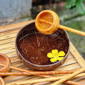 Cucharón de madera de coco natural para vino y licores-Cuchara para beber hecha a mano | Suministro a granel de artesanías ecológicas de exportación de Vietnam - Product Image 4