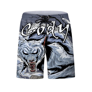 Shorts de boxe et MMA unisexe grande taille, taille élastique, séchage rapide, respirant, extensible, pour entraînement de kickboxing, Muay Thai et gym - Product Image 6