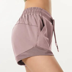 Ensembles d'entraînement 2 pièces sans couture pour femmes débardeur côtelé deux pièces taille haute tenue de gymnastique ensemble de shorts de yoga - Product Image 3