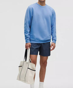 Sweat-shirt à col rond avec logo personnalisé, en molleton de coton lourd, fabricant OEMODM, poignets côtelés, vente en gros, approvisionnement en vrac - Product Image 5