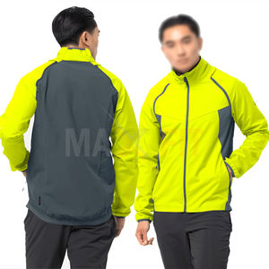 MAXFIT ENTERPRISES Veste d'hiver écologique grande taille pour hommes, tissu en toile imperméable, respirant, coupe-vent avec col montant - Product Image 6