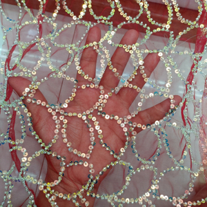 ผ้าตาข่ายเนื้อนุ่มหนาพร้อมงานปักเลื่อมสำหรับงานปาร์ตี้และงานแต่งงานของผู้หญิงจากดีไซเนอร์อินเดีย - Product Image 3