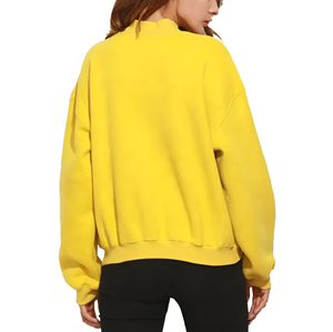 OEM personalizado de alta calidad de las mujeres de cuello redondo sudadera de algodón con capucha Logo frontal lavado ácido impreso Casual Streetwear invierno - Product Image 4