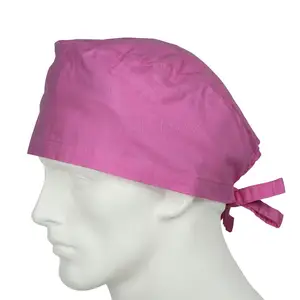新型棉印手术室医用手术帽吸汗医院医生工作帽护理磨砂帽