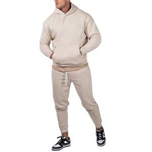 Nouveau Style personnalisé de haute qualité 100% coton survêtement hommes à capuche et survêtement ensemble surdimensionné pull à capuche ensemble survêtement - Product Image 1