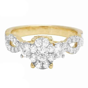 Anillo de compromiso de diamantes cultivados en laboratorio de oro de 18K personalizado para mujer Suministro asequible directo de fábrica Pedidos al por mayor disponibles - Product Image 3