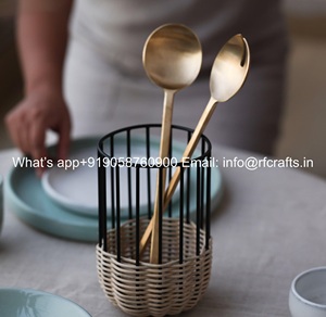 ชุดอุปกรณ์โต๊ะอาหารชุดเสิร์ฟสลัดทองเหลืองสำหรับเสิร์ฟอาหาร - Product Image 5