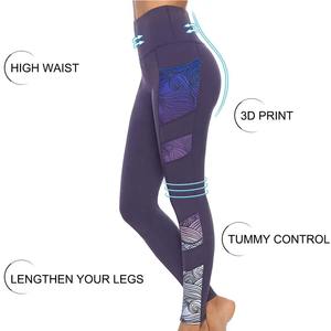 Womens High Waisted Gym <b>Yoga</b> Leggings Fitness Wears Leggings Custom Made Elastic Waisted Leggings Women's <b>Trouser</b> 100% Cotton - Product Image 4