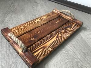 BANDEJA IMPRESA DE MADERA DE DIOS DE LA MEJOR CALIDAD TALLADA Forma cuadrada disponible y artesanía de la India mejor muestra Venta caliente - Product Image 2